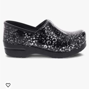 Pewter Leopard Patent Dansko Women’s Professional Clog
